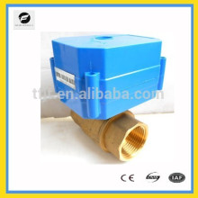 CWX60P 2-way DC12V Bronze G3/4" electric ball valve with signal feedback operation